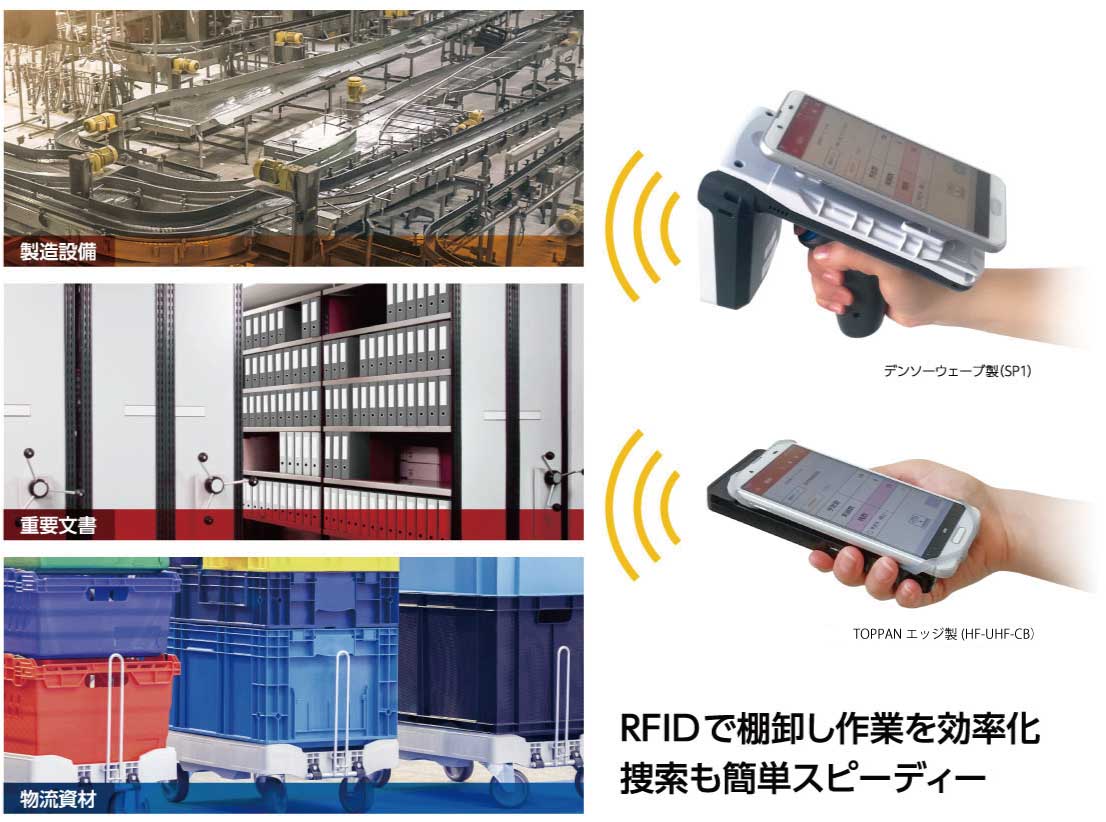 RFIDで棚卸し作業を効率化 捜索も簡単スピーディー